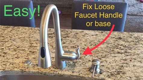 how to tighten a loose moen single handle kitchen faucet handle|Moen Kitchen Faucet Handle Loose: Step